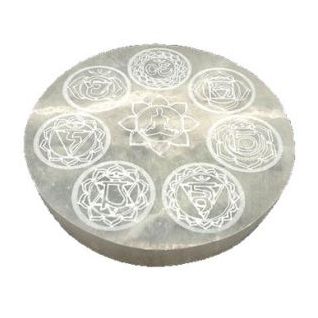 Incensario Selenita Budha 7 Chakras 10cm